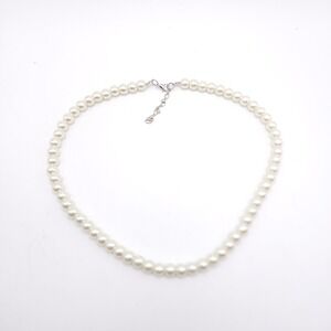 Classic Ivory Faux‎ Pearl Necklace 19in